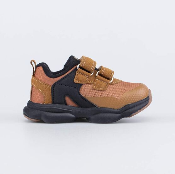 144234-72 Кроссовки на липучках для мальчики коричневый фото №2