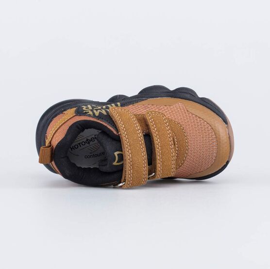 144234-72 Кроссовки на липучках для мальчики коричневый фото №4