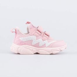 144214-14 Кроссовки на липучках для девочки для девочки розовый фото №2