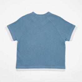 07764090-41 Вафельная футболка для мальчика синий для мальчики голубой фото №2