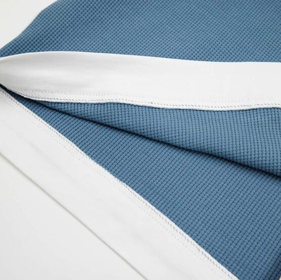 07764090-41 Вафельная футболка для мальчика синий для мальчики голубой фото №4