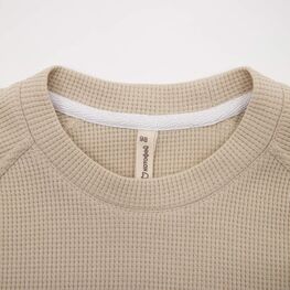 07764090-42 Вафельная футболка для мальчика бежевый для мальчики бежевый фото №3