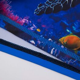 07786001-40 Купальный костюм для мальчика Подводный мир для мальчики син-чер фото №3