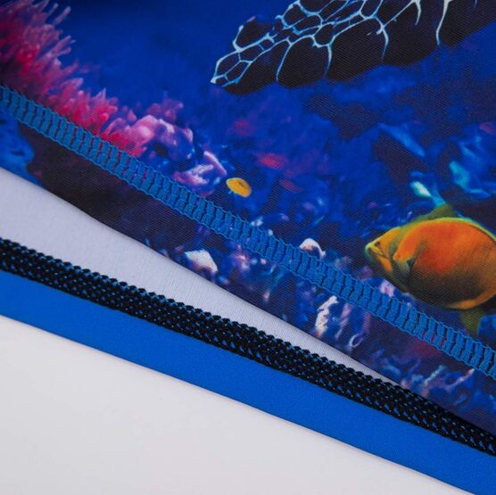 07786001-40 Купальный костюм для мальчика Подводный мир для мальчики син-чер фото №3