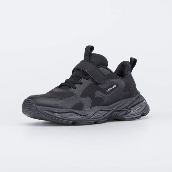 744297-11 Подростковые кроссовки из Softshell для мальчики черный