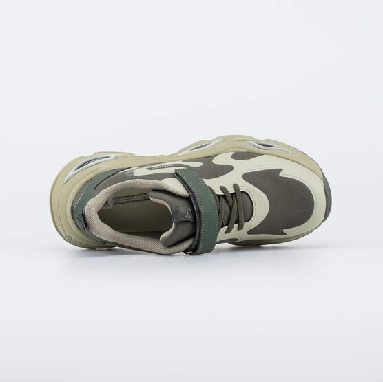 744297-12 Подростковые кроссовки из Softshell для мальчики оливковый фото №4