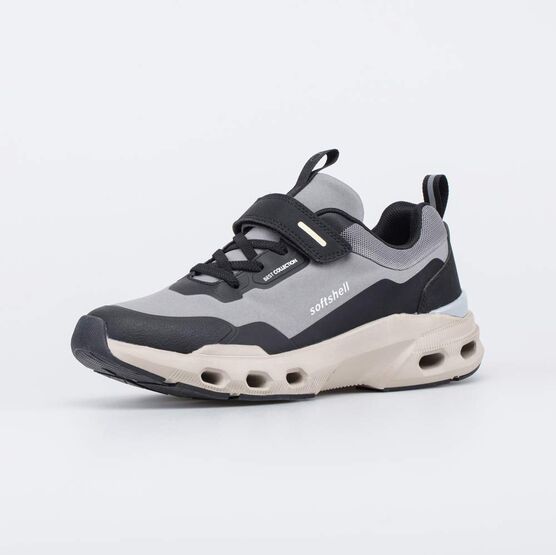 744298-11 Кроссовки с Softshell и повышенной амортизацией для мальчики серый,черный