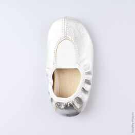 212003-07 Чешки для девочки серебристый фото №4