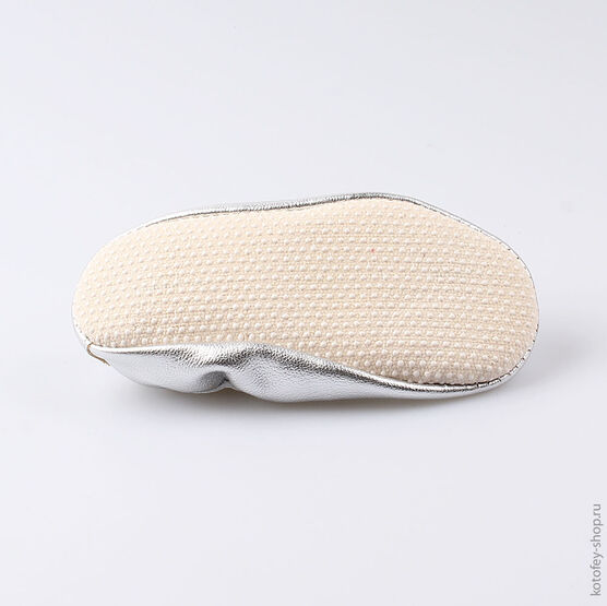 212003-07 Чешки для девочки серебристый фото №3