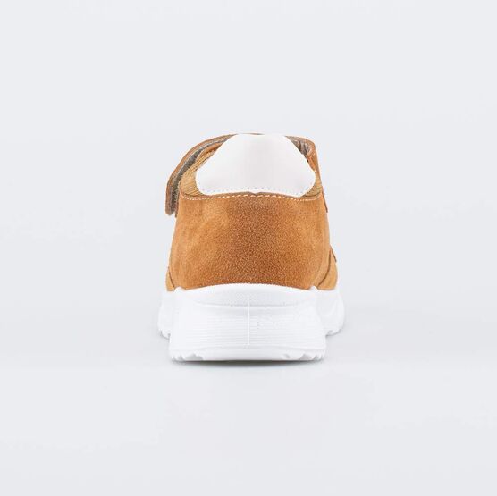 322192-22 Кожаные сандалии для мальчика Горчичный для мальчики горчичный фото №5