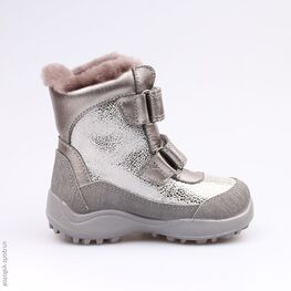 352161-51 Сапожки для девочки срб-сер фото №2