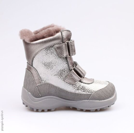 352161-51 Сапожки для девочки срб-сер фото №2