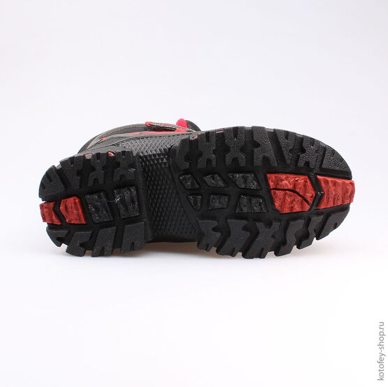 654933-42 Мембранные ботинки для мальчики чер-сер-кра фото №3
