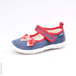 431042-14 Текстильная обувь для девочки син-кра