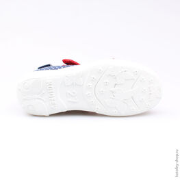 431042-14 Текстильная обувь для девочки син-кра фото №3