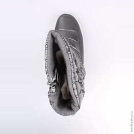 764916-41 Мембранные сапоги для девочки серый фото №4