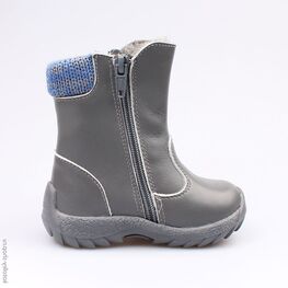 162050-43 Сапожки для мальчики серый фото №2