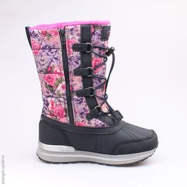 664912-44 Мембранные сапоги для девочки син-цве фото №2