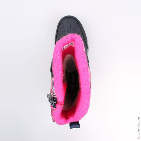 664912-44 Мембранные сапоги для девочки син-цве фото №4