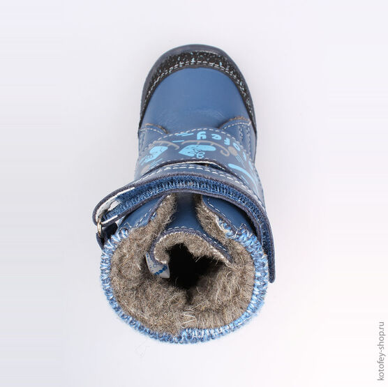 152186-41 Сапожки для мальчики светло-синий фото №4