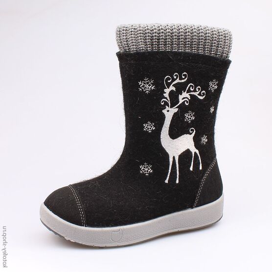 567046-42 Валенки для девочки черный