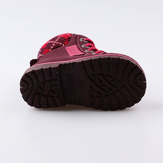 152143-38 Ботинки для девочки бордовый фото №3