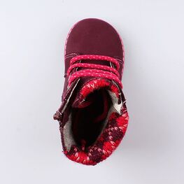 152143-38 Ботинки для девочки бордовый фото №4