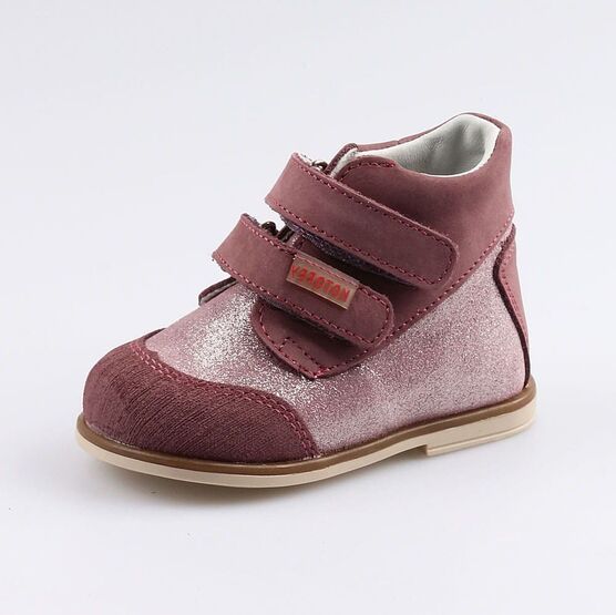 052134-26 Ботинки для девочки розовый