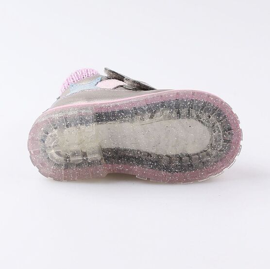 152213-35 Ботинки для девочки серебрист. фото №3