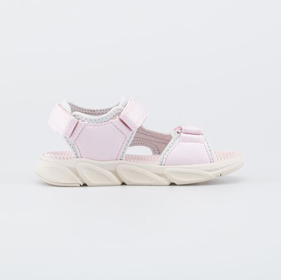 324097-12 Светящиеся пляжные сандалии со съемными нашивками для девочки розовый,фуксия фото №2