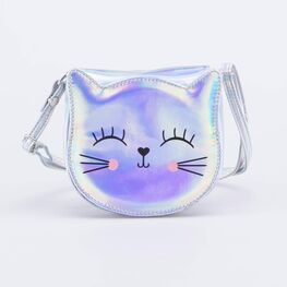 02802334-40 Сумка для девочки Кошечка серебристый для девочки серебристый