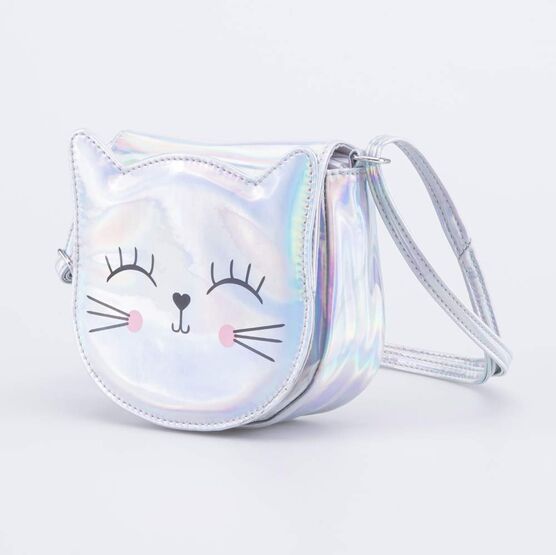 02802334-40 Сумка для девочки Кошечка серебристый для девочки серебристый фото №2