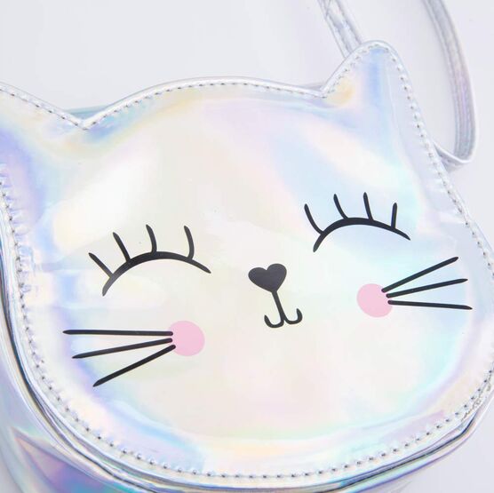 02802334-40 Сумка для девочки Кошечка серебристый для девочки серебристый фото №5