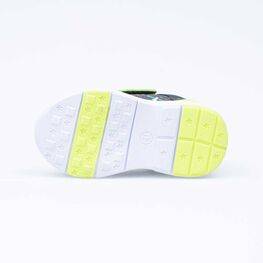 144132-71 Кроссовки с LED-подсветкой на липучке для мальчики сер-сал фото №3