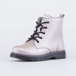 552259-33 Ботинки утепленные на весну/осень для девочки сиреневый