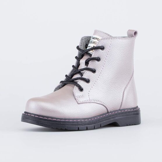 552259-33 Ботинки утепленные на весну/осень для девочки сиреневый