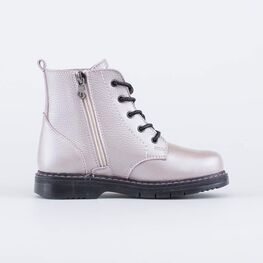 552259-33 Ботинки утепленные на весну/осень для девочки сиреневый фото №2