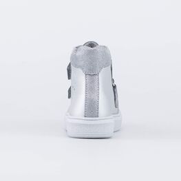 552302-31 Демисезонные ботинки для девочки на байковой подкладке для девочки серебрист. фото №4