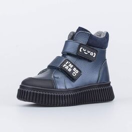 352365-32 Утепленные ботинки для девочки для девочки синий