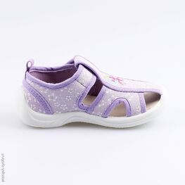 221064-11 Босоножки текстильные для девочки сиреневый фото №2