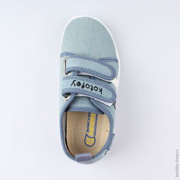 431135-13 Текстильная обувь для мальчики голубой фото №4