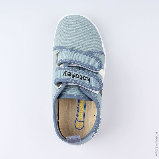 431135-13 Текстильная обувь для мальчики голубой фото №4