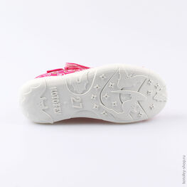 421004-19 Босоножки текстильные для девочки фуксия фото №3