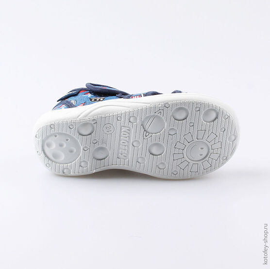 221067-11 Сандалии текстильные для мальчики светло-синий фото №3