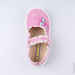 231129-12 Текстильная обувь для девочки розовый фото №4