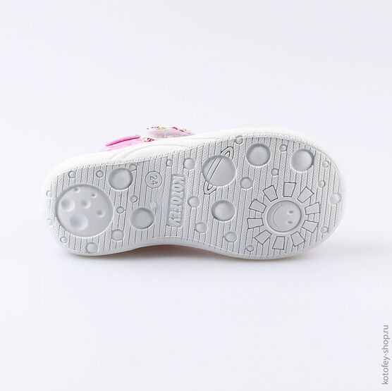 231129-12 Текстильная обувь для девочки розовый фото №3