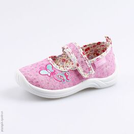 231129-12 Текстильная обувь для девочки розовый