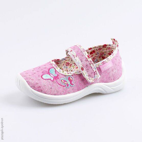 231129-12 Текстильная обувь для девочки розовый
