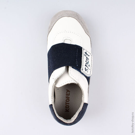 332108-23 Полуботинки для мальчики бел-син-сер фото №4