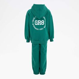 07764074-40 Костюм худи + брюки зеленый для мальчики зеленый фото №3